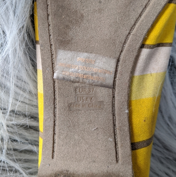 GAP Yellow Stripe Ballet Flats - Picture 7 of 12